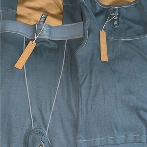 Skims cotton rib legging and rib tank set